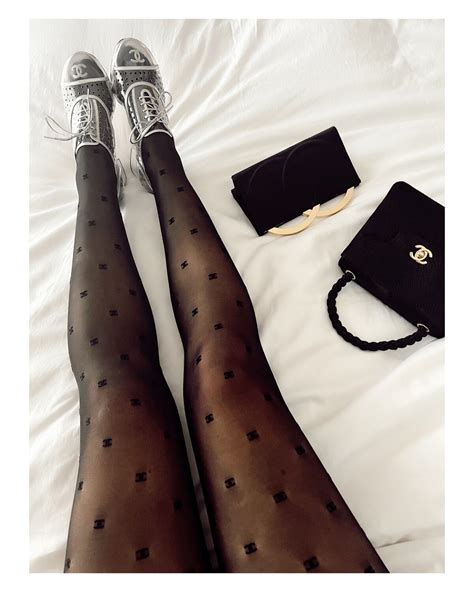 chanel tights wholesale|Chanel tights black.